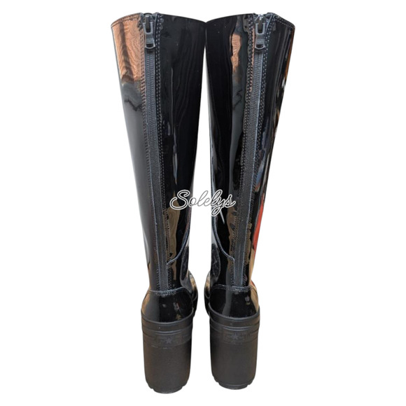 Converse Chuck 70 De Luxe Heel Platform XXHI Patent Leather Knee High Boot 6.5 - Picture 3 of 9